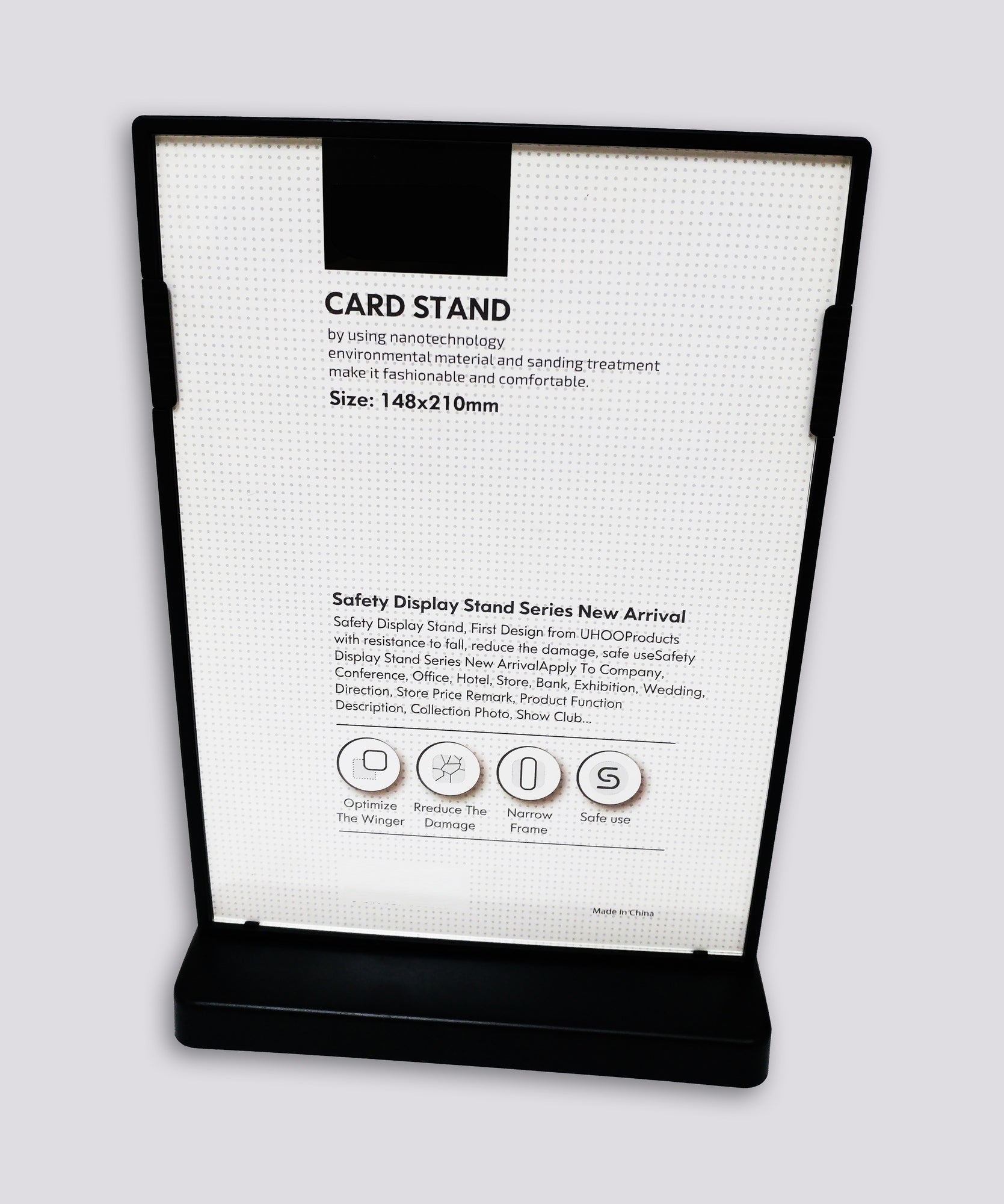 Display Stand T-Shape A5 Black Secondary image