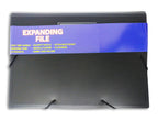 Expanding File with Rubber Band Black A4 Size - Al Masam Stationery LLC