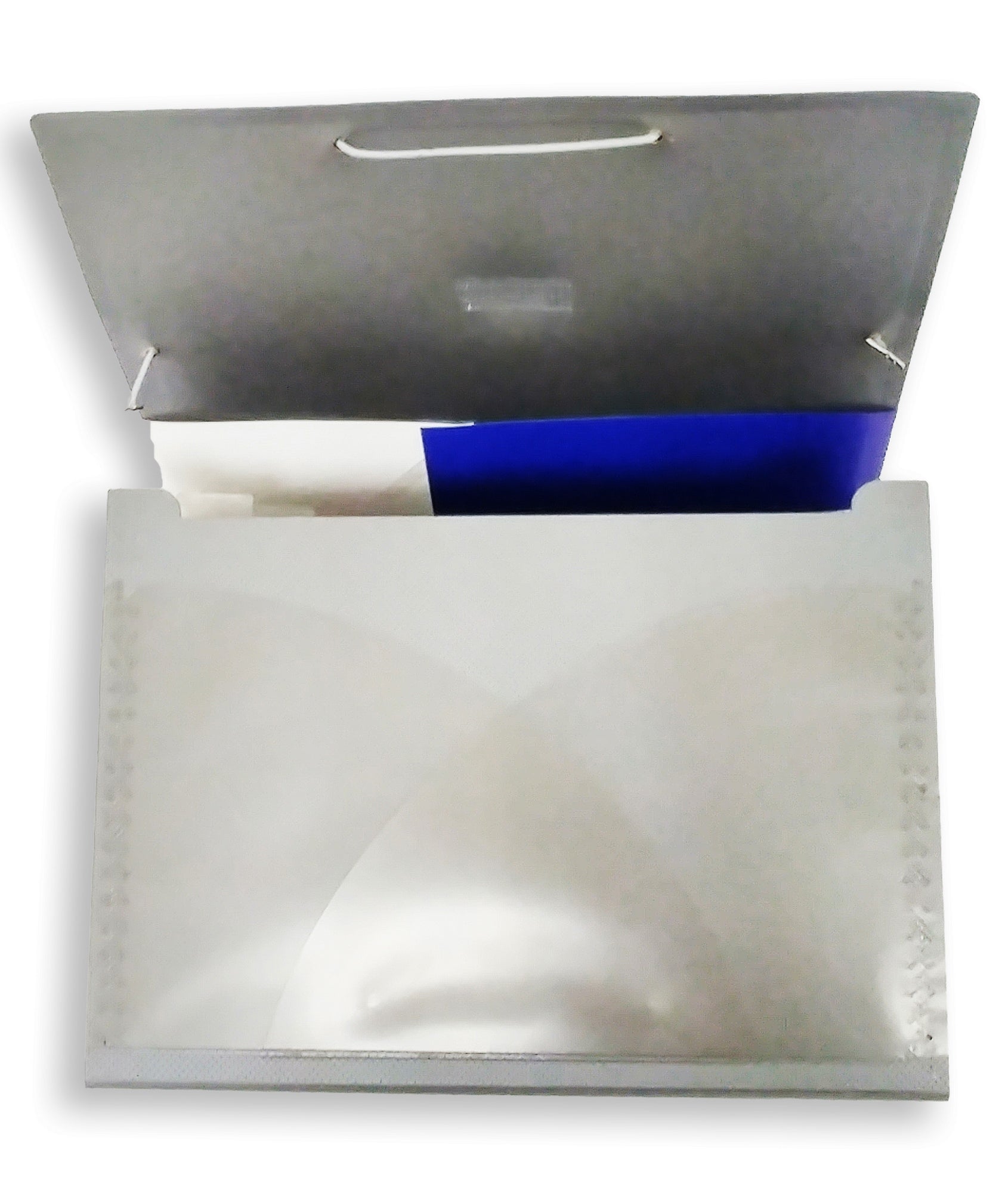 Expanding File with Rubber Band Silver A4 Size Secondary image
