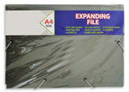 Expanding File with Rubber Band Silver A4 Size - Al Masam Stationery LLC