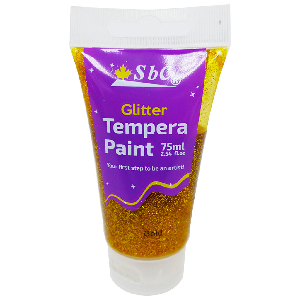 Glitter Tempera Paint 75ml Gold - Al Masam Stationery LLC Main image