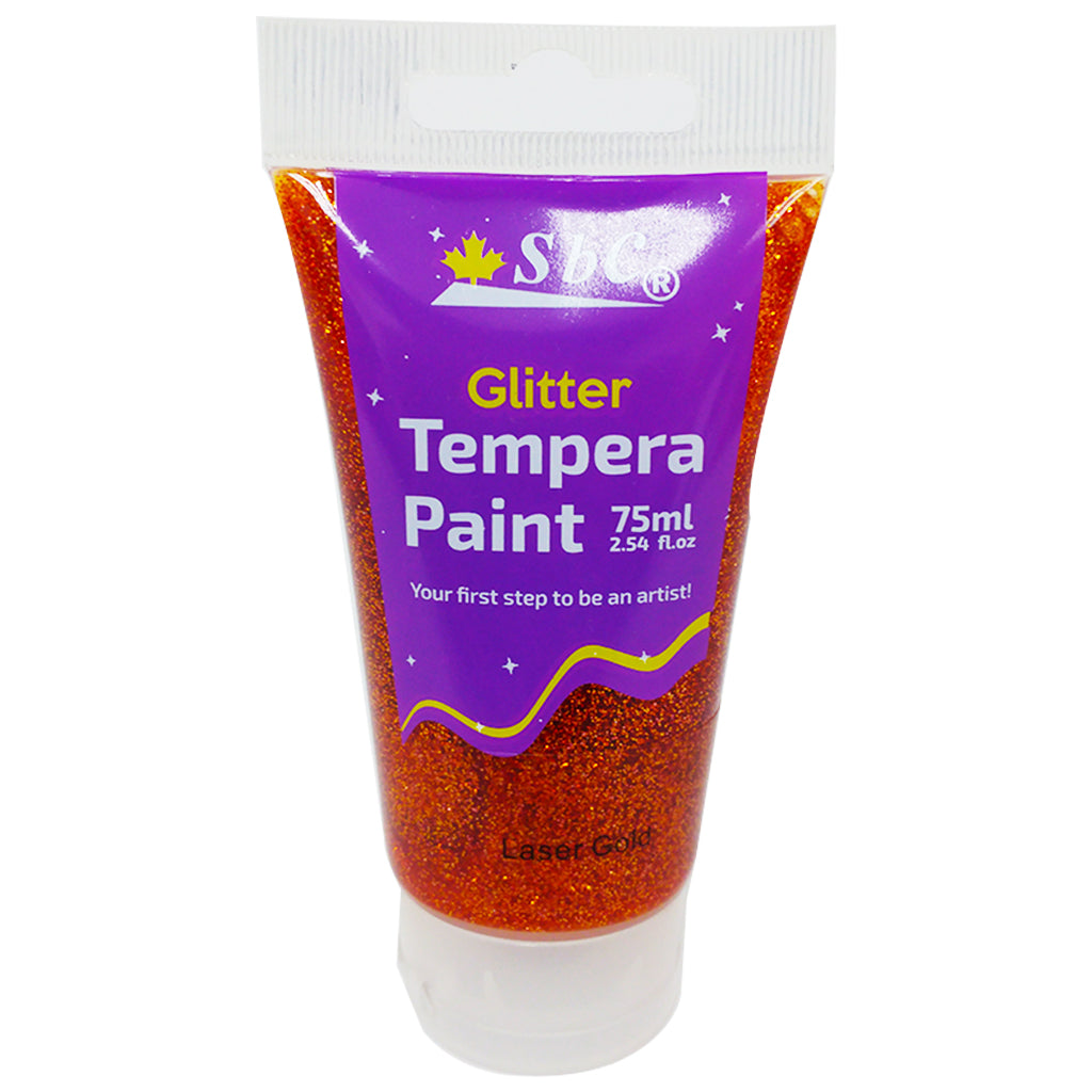 Glitter Tempera Paint 75ml Laser Gold - Al Masam Stationery LLC Main image