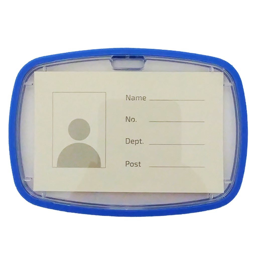 ID Card Holder Blue with Rubber - Al Masam Stationery LLC Main image