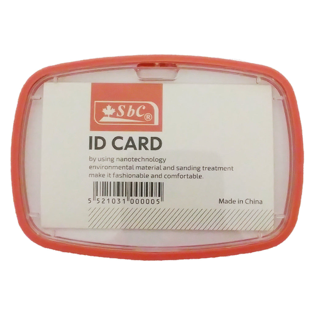 ID Card Holder Light Orange with Rubber Secondary image