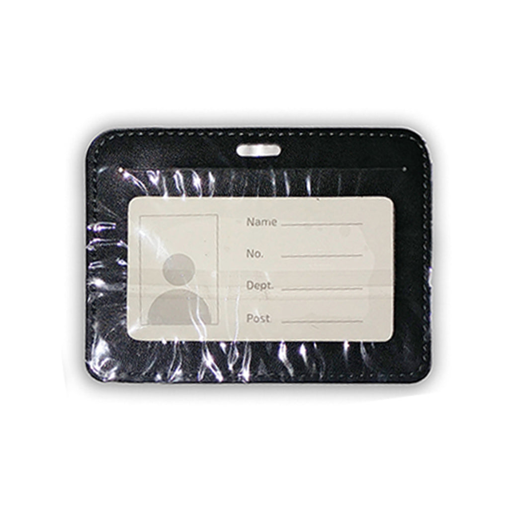 ID Card Holder (PULeather) Blk - Model 2 - Al Masam Stationery LLC Main image