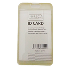 ID Card Holder with Rubber Back White - Al Masam Stationery LLC