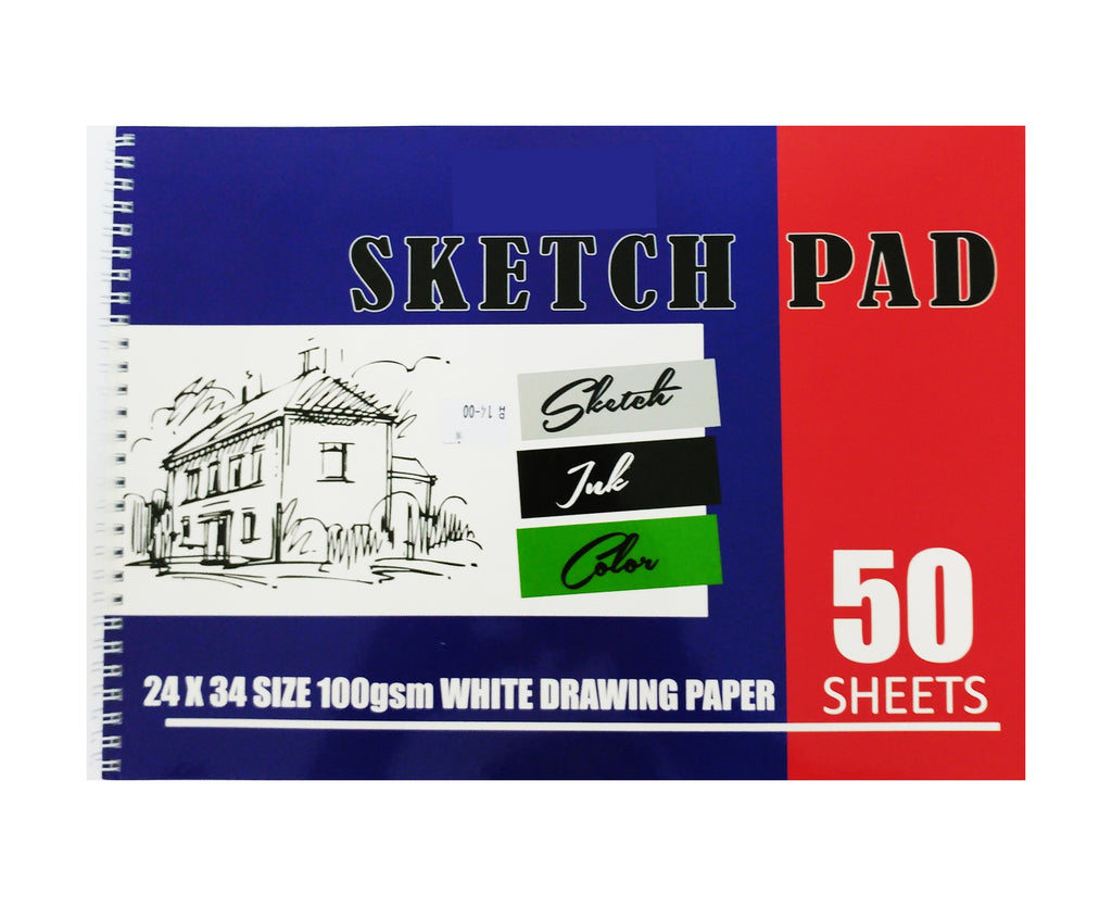 Sketch Pad 24*34 100gsm 50sht White - Al Masam Stationery LLC
