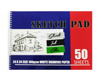 Sketch Pad 24*34 100gsm 50sht White - Al Masam Stationery LLC