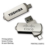 Swivel Metal Phone USB - Al Masam Stationery LLC