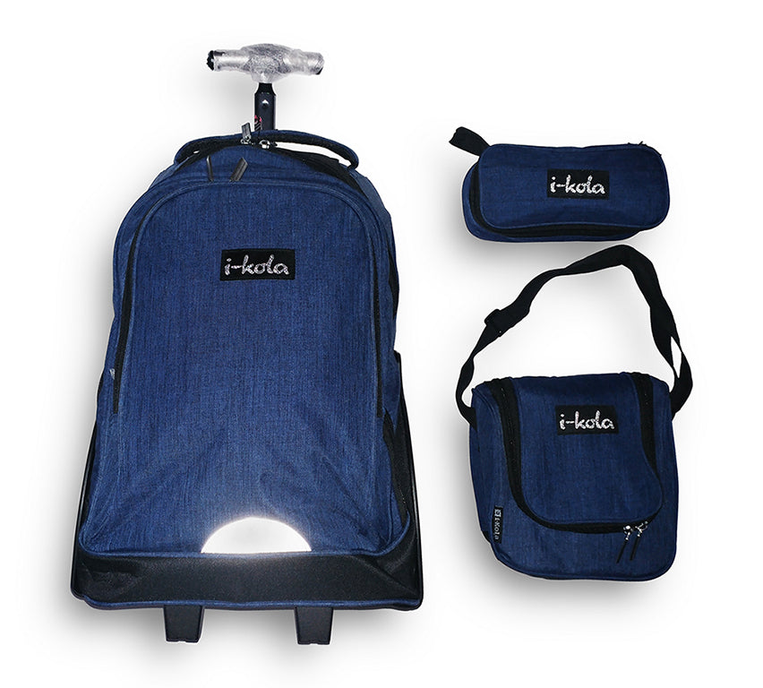 Trolley Bag E203A-18bw/3 Ikola 18 inches (BAG + Lunch Bag + Pencil pouch) - Al Masam Stationery LLC Main image