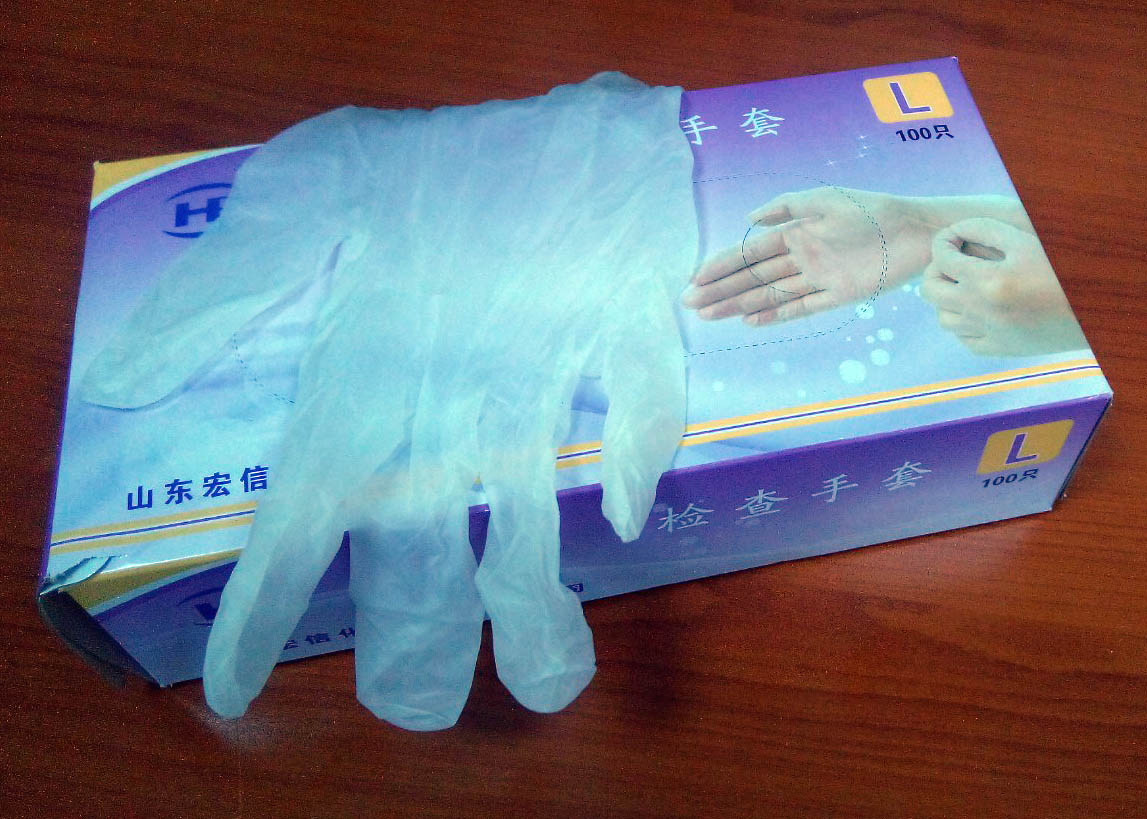 Vinyl Disposable Gloves (Large) - Powder Free Secondary image