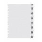 DIVIDER (1-54)Pvc Gray A4 - Al Masam Stationery LLC
