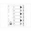 Divider (1-6) Pvc A4 Gray - Al Masam Stationery LLC