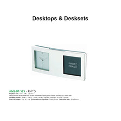 AMS- DT 573 PHITO Metal Desk Clock - Al Masam Stationery LLC