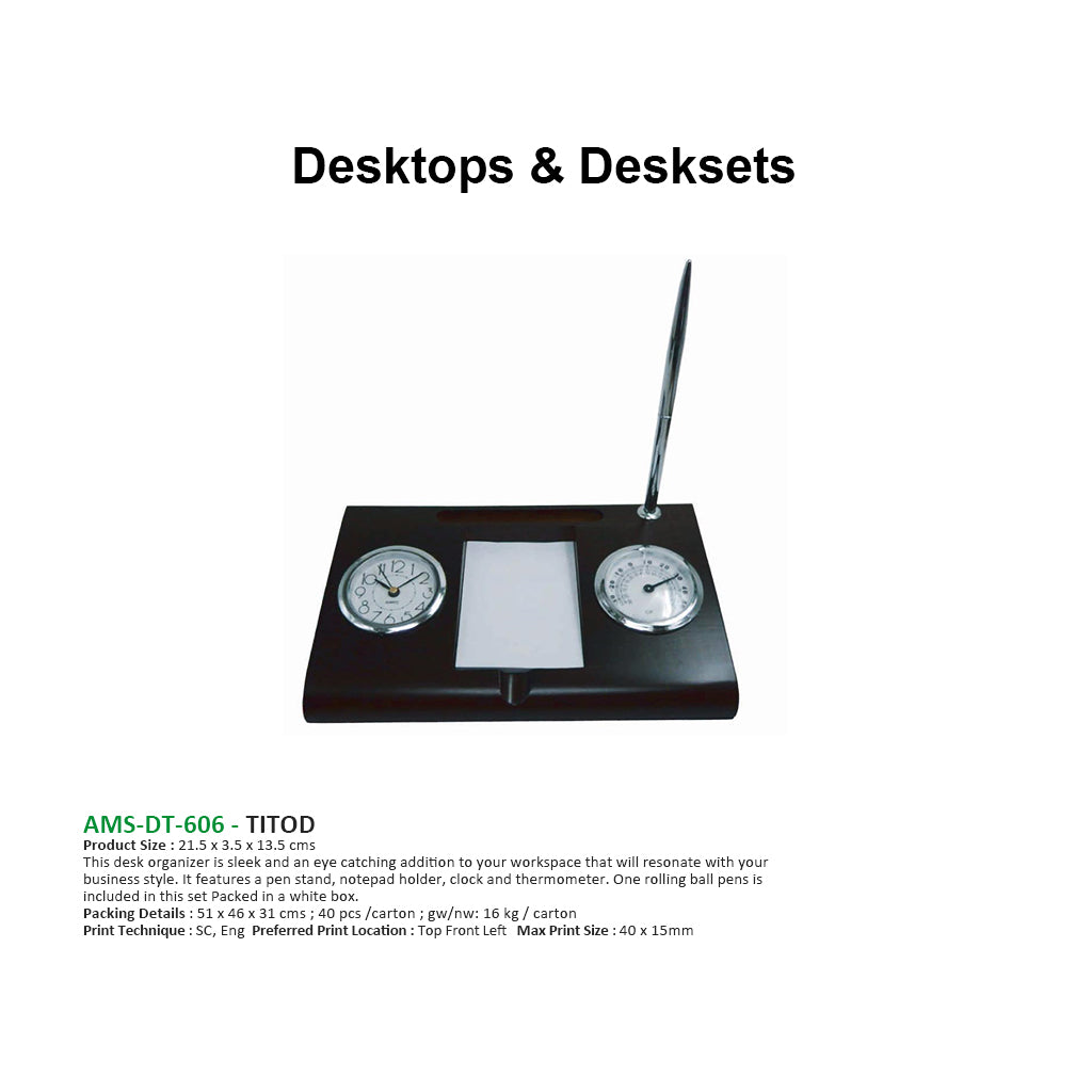 AMS- DT 606 TITOD Quality Wooden Desktop - Al Masam Stationery LLC