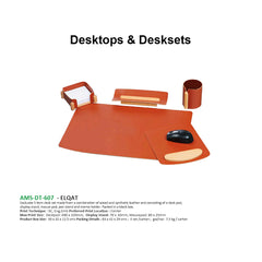 AMS- DT - 607 - ELQAT - 5 Item Desk Set - Al Masam Stationery LLC