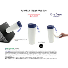 Hans Larsen Never Fall Travel Mug - Al Masam Stationery LLC