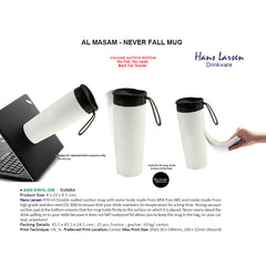 Hans Larsen Never Fall Travel Mug - Al Masam Stationery LLC