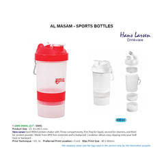 Hans Larsen 400ml Protein Shaker - Al Masam Stationery LLC