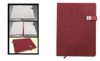 AMS-RM-8604 - RED - A4 size Fabric Notebooks - Al Masam Stationery LLC