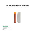 AMS-AK-044 - Portable Power bank - 5200 mAh - Al Masam Stationery LLC