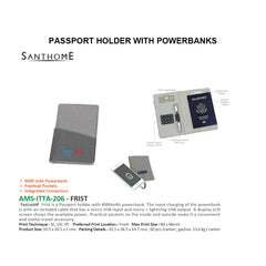 AMS-ITTA-206 - FRIST  -  PASSPORT HOLDER WITH POWERBANKS - Al Masam Stationery LLC