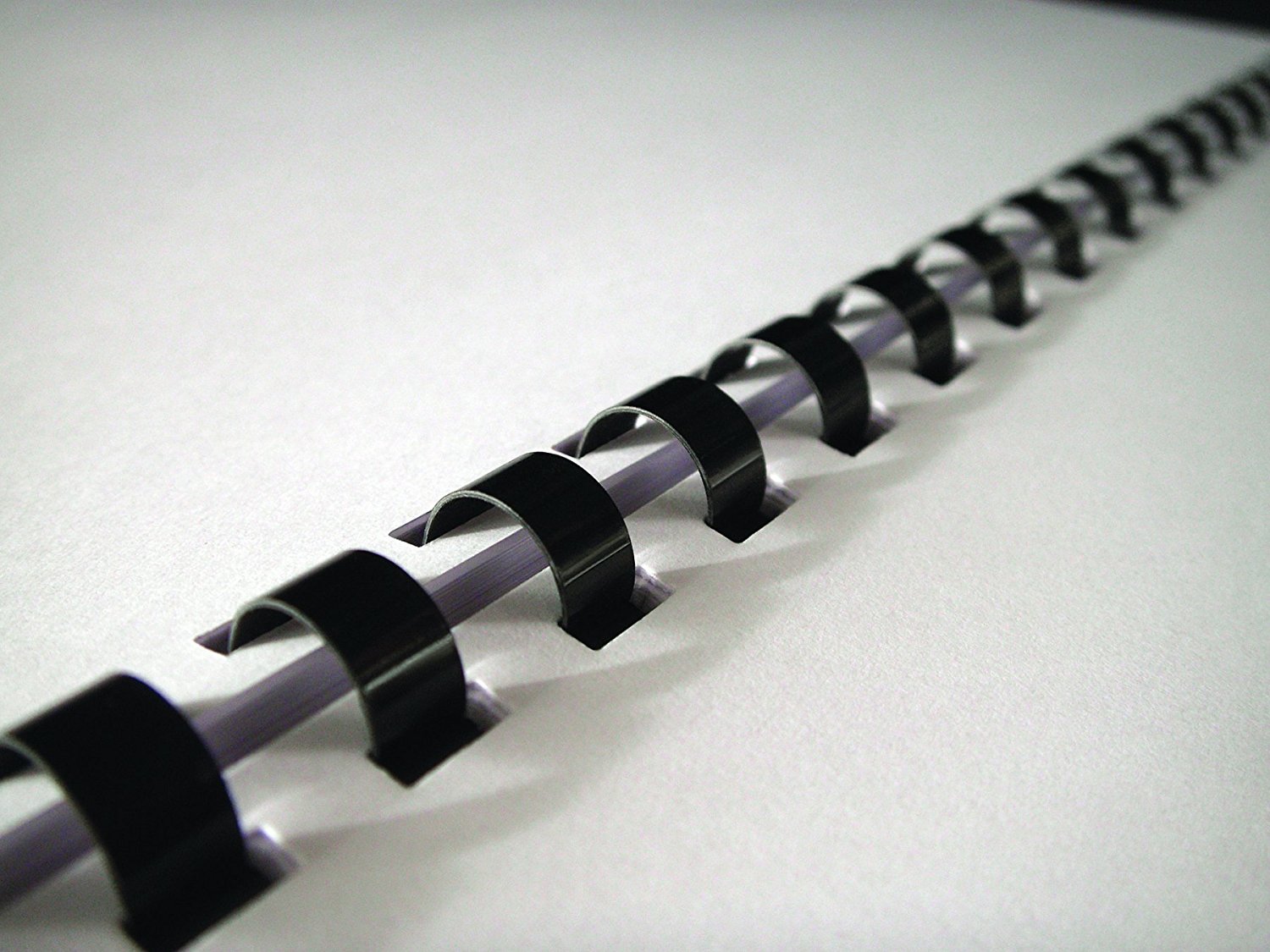 28 mm Black Plastic Comb Binding Spiral Secondary image