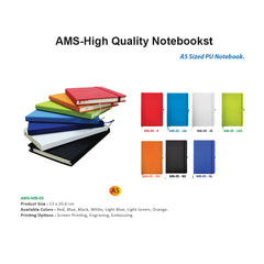 AMS-MB-05 - A5 Sized PU Notebook - Al Masam Stationery LLC