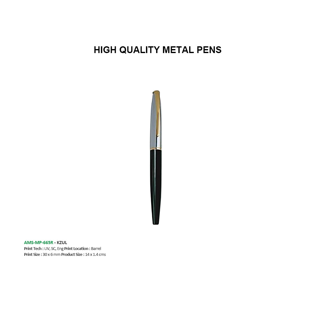 AMS-MP 665 R - Santhome barand Kzul Roller Metal Pen - Al Masam Stationery LLC