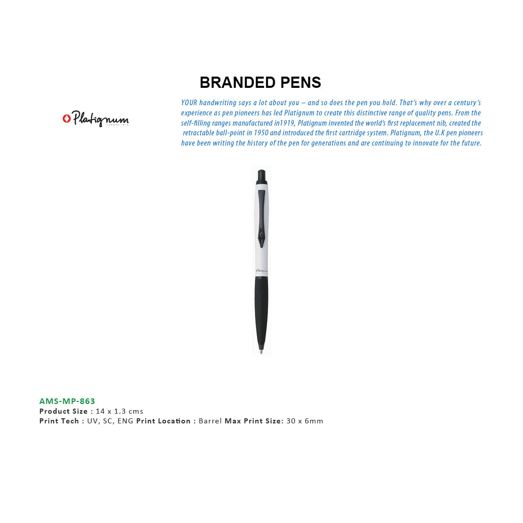 AMS - MP 863 - Platignum Ball Pen - Al Masam Stationery LLC