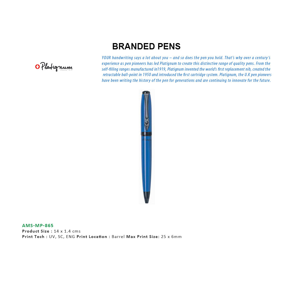AMS- MP 865 -  Platignum Ball Pen - Al Masam Stationery LLC