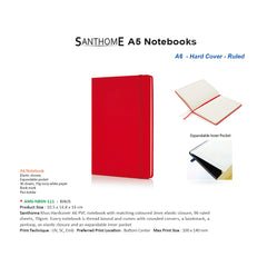 AMS-NBSN-111 - KHUS - SANTHOME Hard Cover A6 Notebooks - Al Masam Stationery LLC