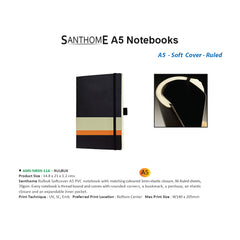 SANTHOME Soft Cover A5 Notebooks - (Ruled Sheets) - Al Masam Stationery LLC