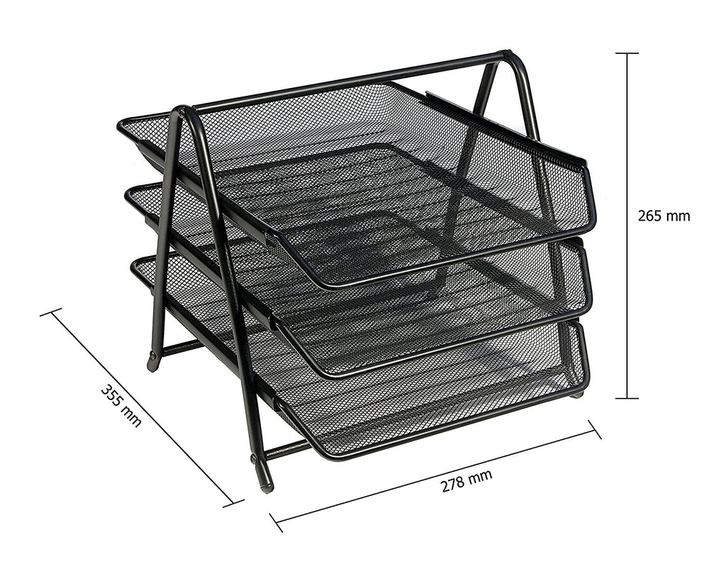 Paper Tray Wiremesh -3 Tier - Al Masam Stationery LLC