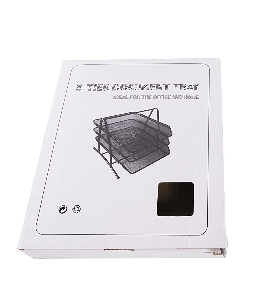 Paper Tray Wiremesh -3 Tier - Al Masam Stationery LLC