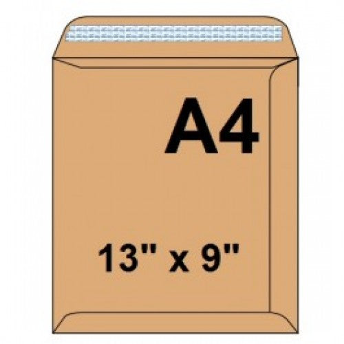 Envelope Brown A4 Size 13*9 inches - Al Masam Stationery LLC