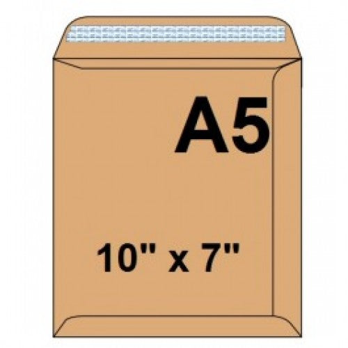 Envelope Brown A5 Size 10*7 inches - Al Masam Stationery LLC