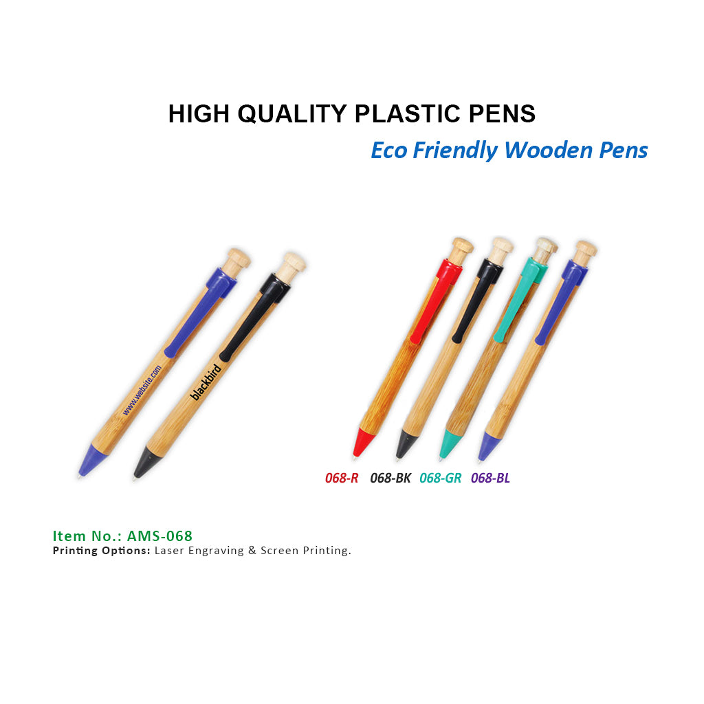 AMS-068 - ECO FRIENDLY WOODEN PENS Secondary image