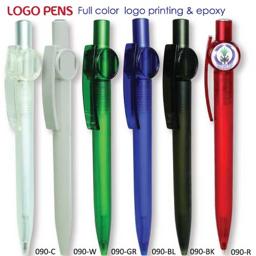 AMS-090 - Plastic pens with 2 side logo option Secondary image