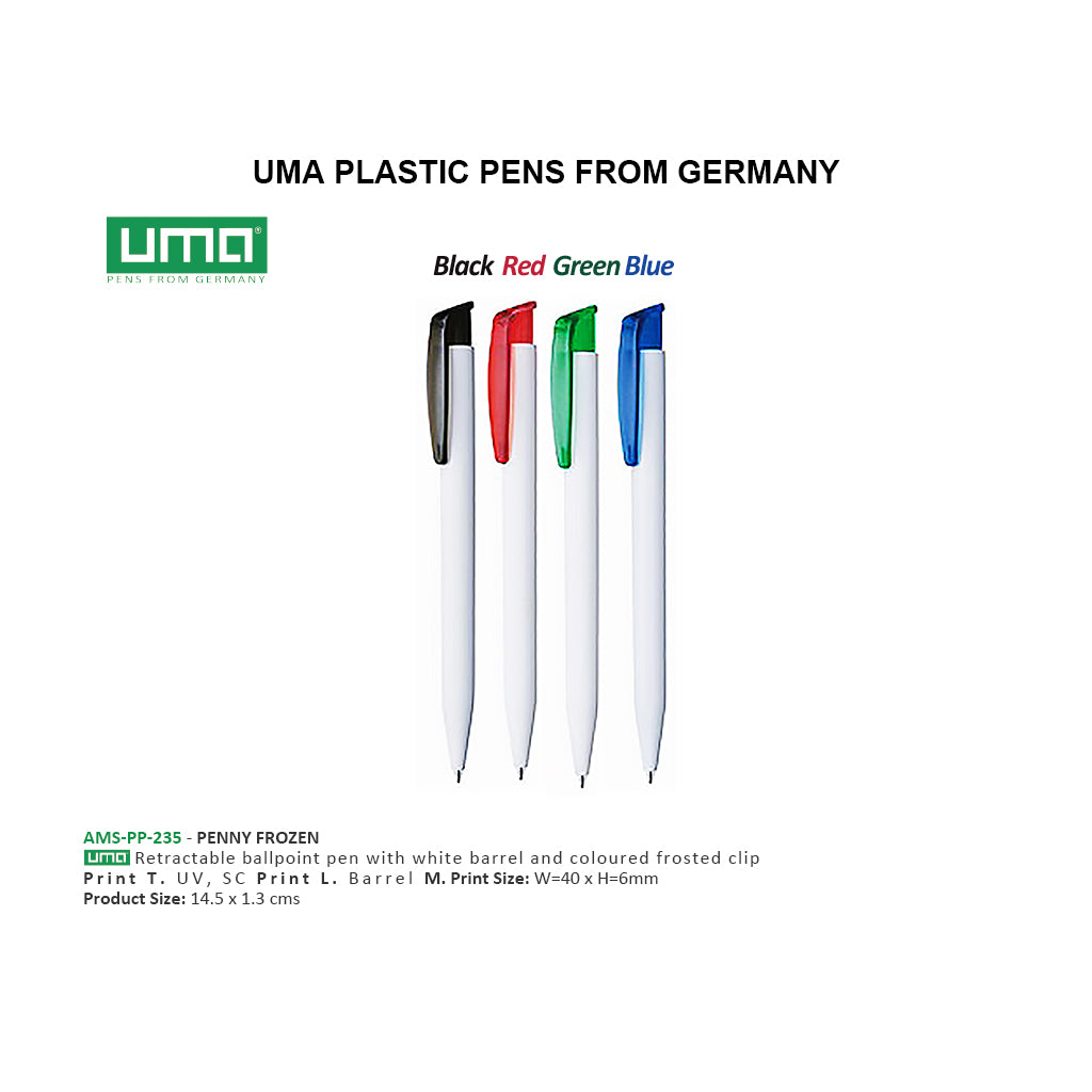 UMA PLASTIC PENS FROM GERMANY Secondary image
