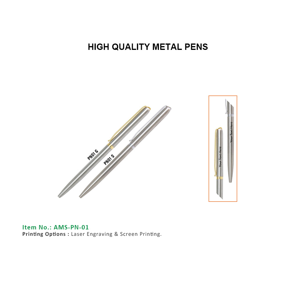 AMS-PN-01 - Metal pens Secondary image