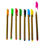 These Colour Point Pens come in an assortment of vibrant colours, making them perfect for organizing notes, color coding projects, or adding an artistic touch to any task. With their precise and smooth writing, these pens are ideal for both professional and creative use. Enhance your writing and drawing experience with these high-quality pens.  Fluorescent colour Point tip makers Size: 0.4mm Pack contains 12 pieces of assorted colours