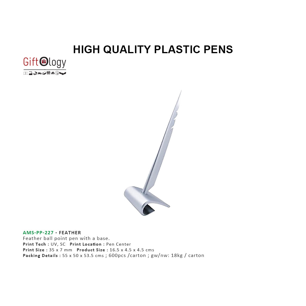 AMS-PP-227 - FEATHER - COUNTER PEN - Al Masam Stationery LLC