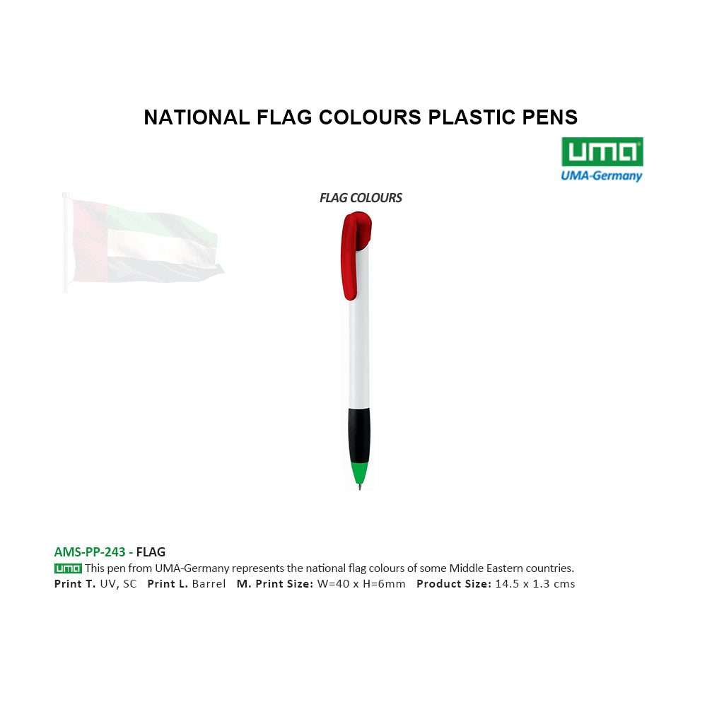 AMS-PP-243 - Flag coloured pens - Al Masam Stationery LLC