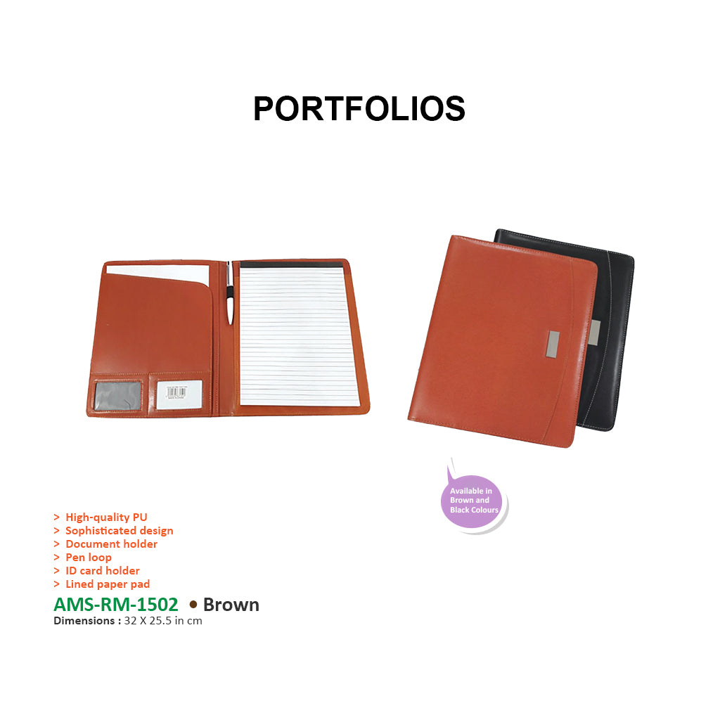 AMS-RM-1502-PU Folder - Tan colour - Al Masam Stationery LLC
