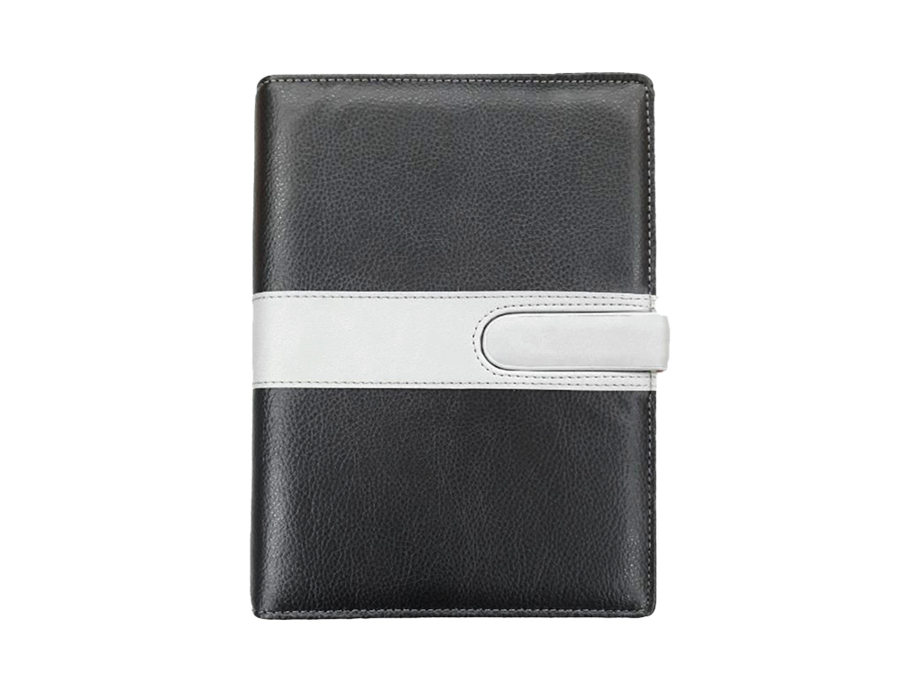 AMS-RM-200 C 1 - (Black) PU Leather Organizer - Al Masam Stationery LLC