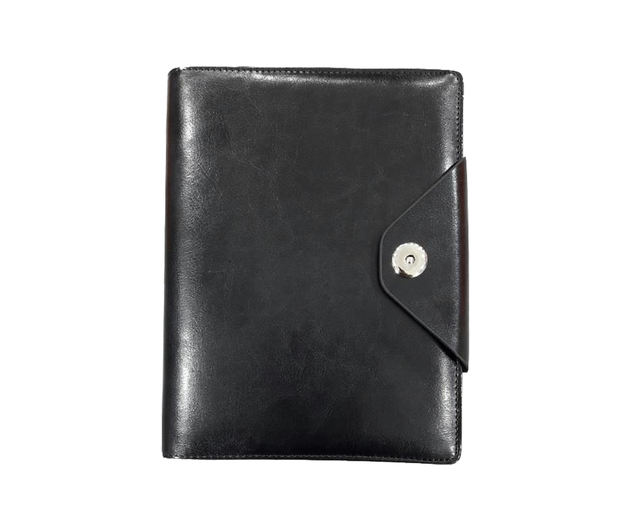 AMS-RM-200 F 56 - (Black) - PU Leather Organizer - Al Masam Stationery LLC