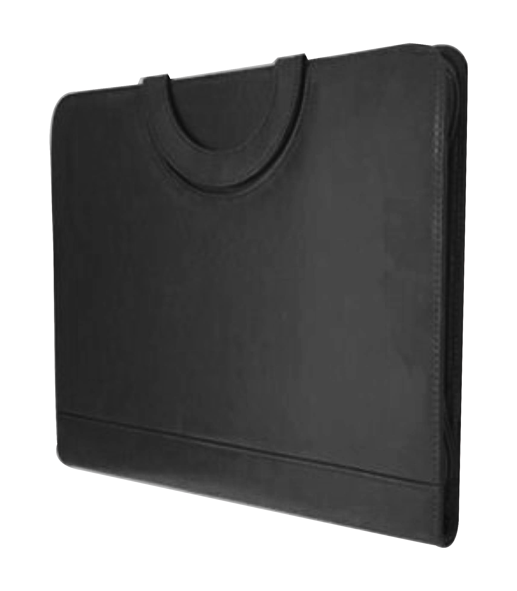 RM-367 - PU Leather folder with Handle Black - Al Masam Stationery LLC