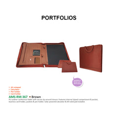 RM-367 - PU Leather folder with Handle - Al Masam Stationery LLC