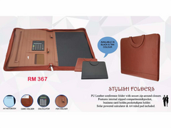 RM-367 - PU Leather folder with Handle - Al Masam Stationery LLC